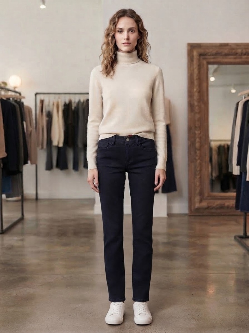 Brooks Brothers-Red Fleece Women's Dark Blue Jeans